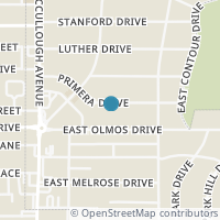 Map location of 216 Primera Dr, Olmos Park TX 78212