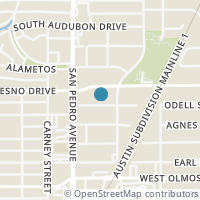 Map location of 417 ODELL ST, San Antonio, TX 78212