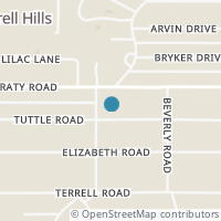 Map location of 203 Tuttle Rd, Terrell Hills TX 78209