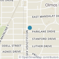 Map location of 107 PARKLANE DR, Olmos Park, TX 78212