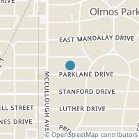 Map location of 123 Parklane Dr, Olmos Park TX 78212