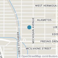 Map location of 1114 Lee Hall, San Antonio TX 78201