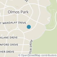 Map location of 111 Paseo Encinal St, Olmos Park TX 78212