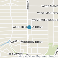 Map location of 292 W Hermosa Dr, San Antonio TX 78212