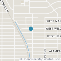 Map location of 1106 W Wildwood Dr, San Antonio TX 78201