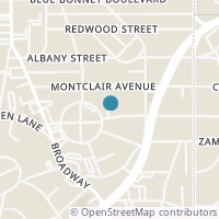 Map location of 105 Routt St, Alamo Heights TX 78209