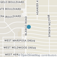 Map location of 566 Thorain Blvd, San Antonio TX 78212