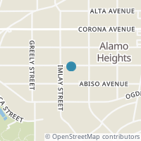 Map location of 324 Argo Ave, Alamo Heights TX 78209