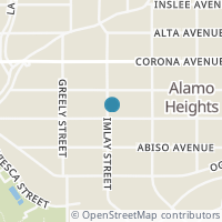 Map location of 335 Argo Ave, Alamo Heights TX 78209