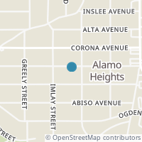 Map location of 314 Normandy Ave, Alamo Heights TX 78209
