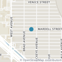 Map location of 1716 Mardell St, San Antonio TX 78201