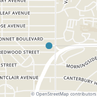 Map location of 347 Redwood St, Alamo Heights TX 78209