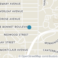 Map location of 352 Blue Bonnet Blvd, Alamo Heights TX 78209
