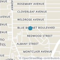 Map location of 212 Blue Bonnet Blvd, Alamo Heights TX 78209