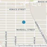 Map location of 1607 El Monte Blvd, San Antonio, TX 78201