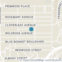 Map location of 243 Wildrose Ave, Alamo Heights TX 78209