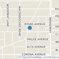 Map location of 225 College Blvd, Alamo Heights TX 78209