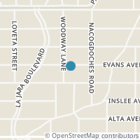 Map location of 430 Evans Ave, Alamo Heights TX 78209