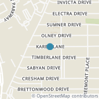 Map location of 634 Karen Ln, San Antonio TX 78218
