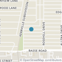 Map location of 530 Hillwood Dr, San Antonio TX 78213