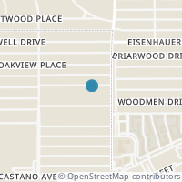 Map location of 260 E Edgewood Pl, Alamo Heights TX 78209