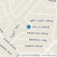 Map location of 6611 Presley Dr #2, San Antonio TX 78240