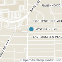 Map location of 110 Claywell Dr, Alamo Heights TX 78209