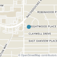 Map location of 110 BRIGHTWOOD PL, San Antonio, TX 78209