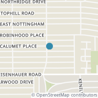 Map location of 502 CALUMET PL, San Antonio, TX 78209