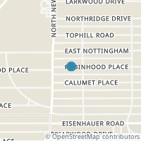 Map location of 414 Robinhood Pl, San Antonio, TX 78209