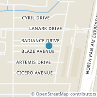 Map location of 559 Blaze Ave, San Antonio TX 78218