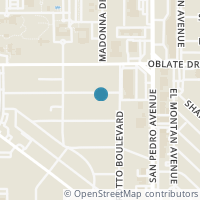 Map location of 110 Audrey Alene Dr, San Antonio TX 78216