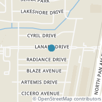 Map location of 550 Lanark Dr, San Antonio TX 78218