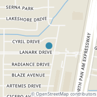 Map location of 575 Lanark Dr, San Antonio TX 78218