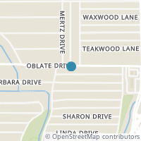Map location of 1310 Oblate Dr, San Antonio TX 78216