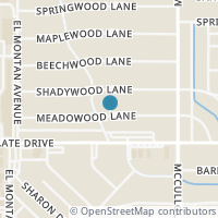 Map location of 207 MEADOWOOD LN, San Antonio, TX 78216