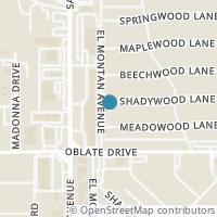 Map location of 102 Shadywood Ln, San Antonio TX 78216