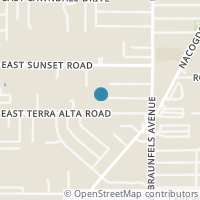 Map location of 319 E Terra Alta Dr, San Antonio TX 78209