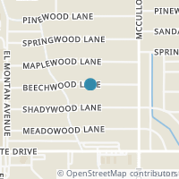 Map location of 218 BEECHWOOD LN, San Antonio, TX 78216