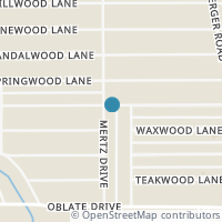 Map location of 7810 Mertz Dr, San Antonio TX 78216