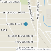 Map location of 122 Shady Rill, San Antonio TX 78213