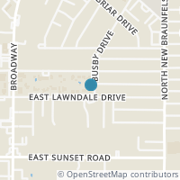 Map location of 1939 E Lawndale Dr, San Antonio TX 78209