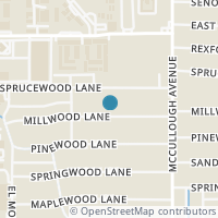 Map location of 223 Millwood Ln, San Antonio TX 78216
