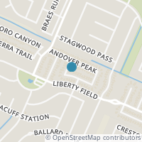 Map location of 11119 Badger Peak, San Antonio TX 78254