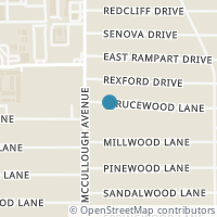 Map location of 314 Sprucewood Ln, San Antonio, TX 78216