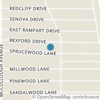 Map location of 371 Sprucewood Ln, San Antonio TX 78216