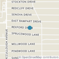 Map location of 350 Rexford Dr, San Antonio TX 78216