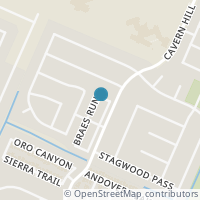 Map location of 8126 Braes Run, San Antonio TX 78254