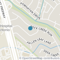 Map location of 3514 Rock Creek Run, San Antonio TX 78230