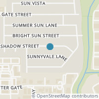 Map location of 4406 Sunshadow St, San Antonio TX 78217